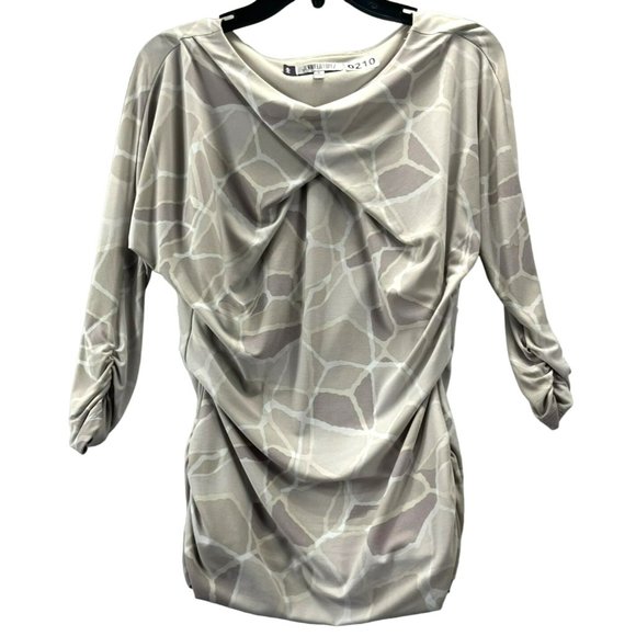 jlo Tops - Jlo, women shirt, size s, color brown beige, 3/4 sleeve